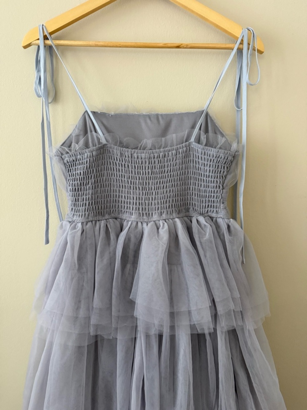 NWT - Baltic Born - Alora Tulle Tiered Maxi Dress - Dusty Slate - Picture 10 of 13